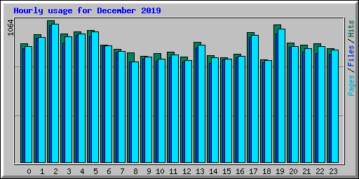 Hourly usage for December 2019